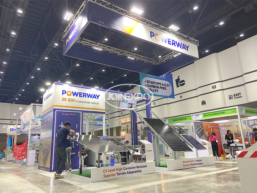 泰國曼谷展覽設計搭建-保威新能源再戰(zhàn)泰國新能源展